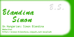 blandina simon business card